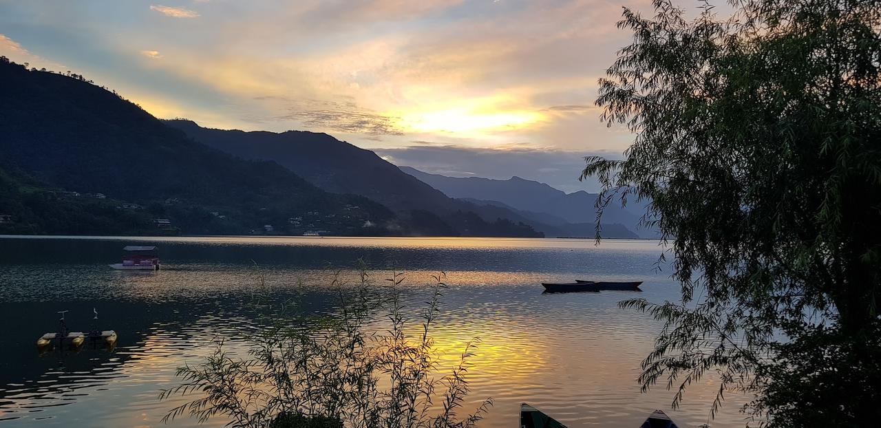 Hotel White Pearl Pokhara Exteriör bild